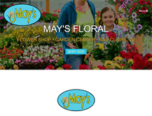 Tablet Screenshot of maysfloralgarden.com